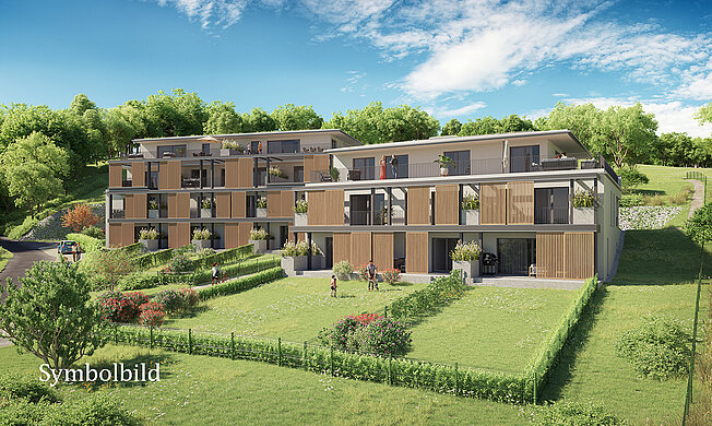 Hart bei Graz, Karl-Binder-Gasse 13 und 15 - Neubauprojekt mit 13 Eigentumswohnungen - GWS Wohnungen - Symbolbild